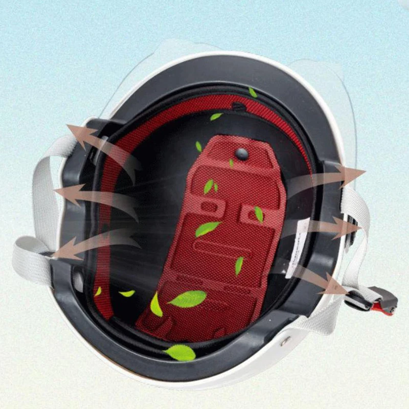 자전거 안전 헬멧 남자와 여자의 성인 어린이 만화 전기 자전거 오토바이 하프 헬멧 고글