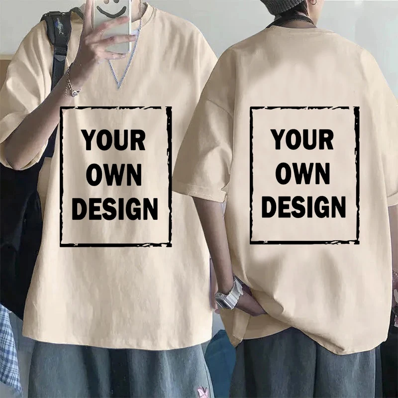 Custom Customized Print Short Sleeve T-Shirt Summer Tops Your Like Photo or Logo T-shirt