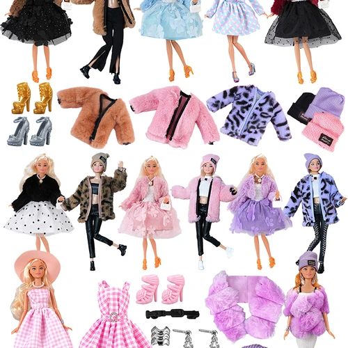 인형 옷 코스튬 패션 의상 원피스 코트, 30cm 바비 인형 액세서리, 어린이 선물 장난감 호환