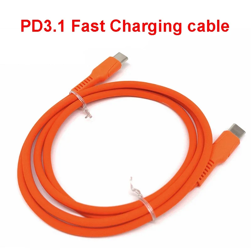 1PCS 1M  Type-C to Type-C Cable 5A Fast Charging Cable for TS101 MHP50 Smart Phone Earset Type-C Fast Charge Cable PD3.1 240W