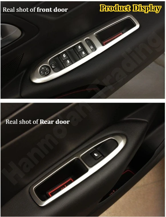 

Декоративная наклейка на переключатель стеклоподъемника/рамку подлокотника/для модификации интерьера Citroen C-Quatre 2016~2018 гг.