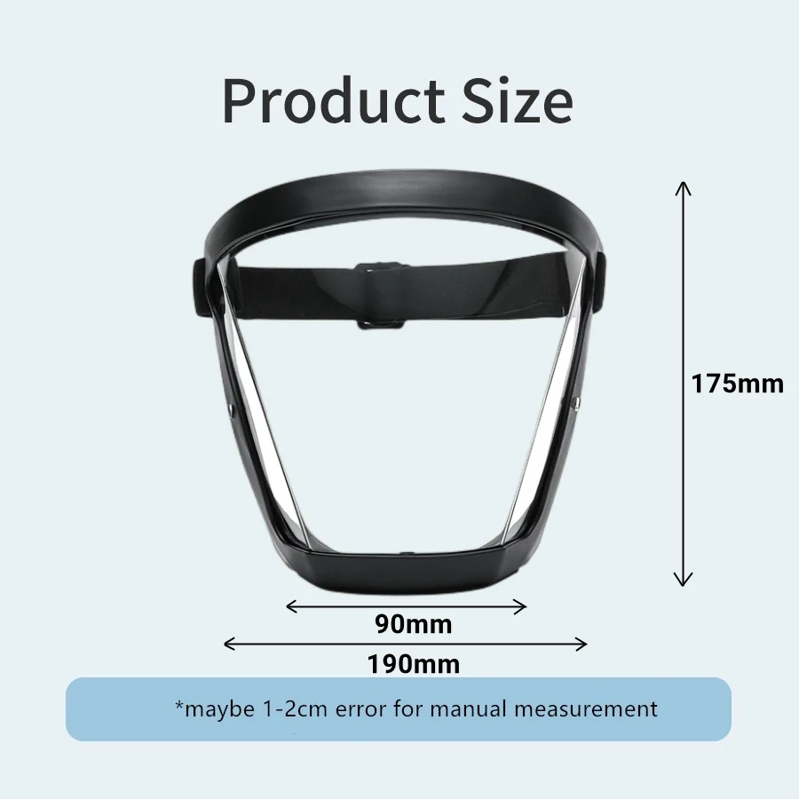 Visiera antipolvere maschera copertura trasparente grande vista ciclismo antivento Full Face antipolvere occhiali di sicurezza per saldatura Anti-vento