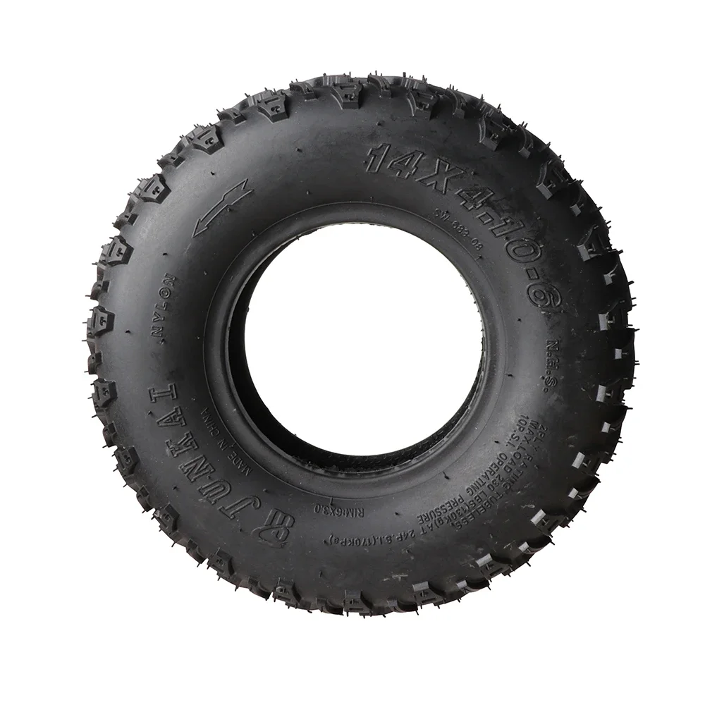 14 Inch Road Tubeless Tire 14x4.10-6 Vacuum Tyre For Fuel Electric 4 Racing Wheels Buggy Karting Car ATV QUAD Go kart Parts