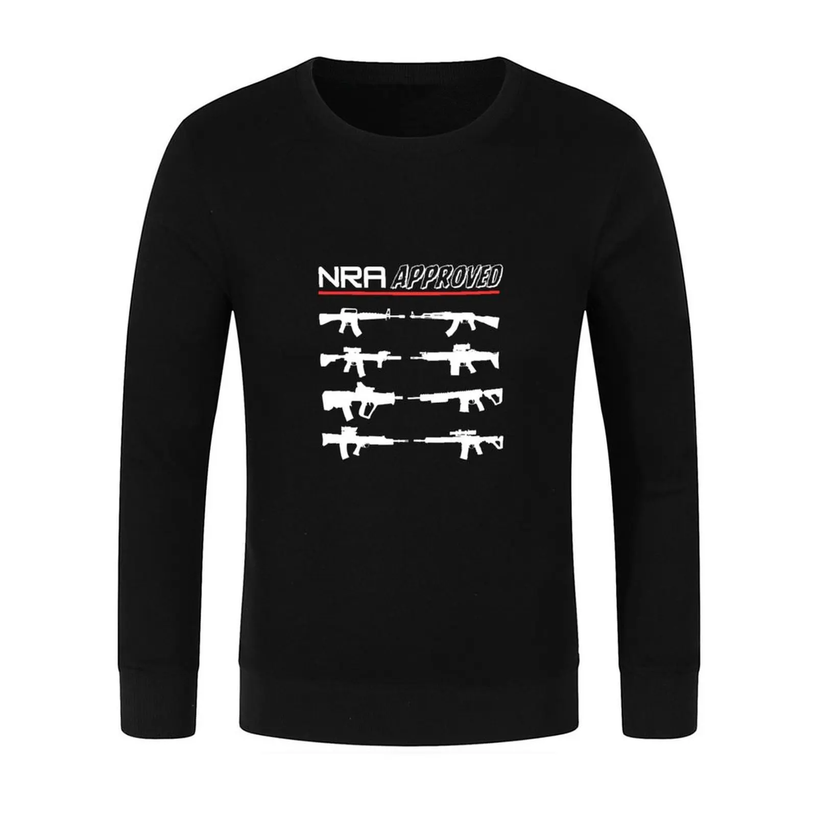 Jersey aprobado por NRA, ropa para hombre, ropa de otoño para hombre, camisetas gráficas, chaqueta de otoño para hombre, sudadera para hombre