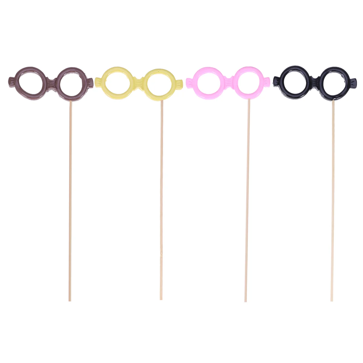 Exaggerated Glasses on Stick Eco Friendly Clay Lightweight Portable Photo Props for Party Wedding Spring Tour Studio April