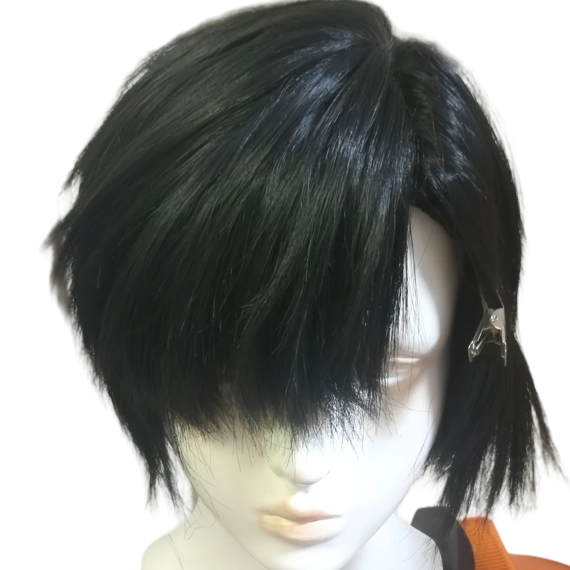 Alien Stage Ivan Perücke Anime AlienStage Black Sorrow Ivan Cosplay Perücke Männer Schwarz Kurzes Haar Hohe Hitzebeständige Haar Kostenlose Perückenkappe