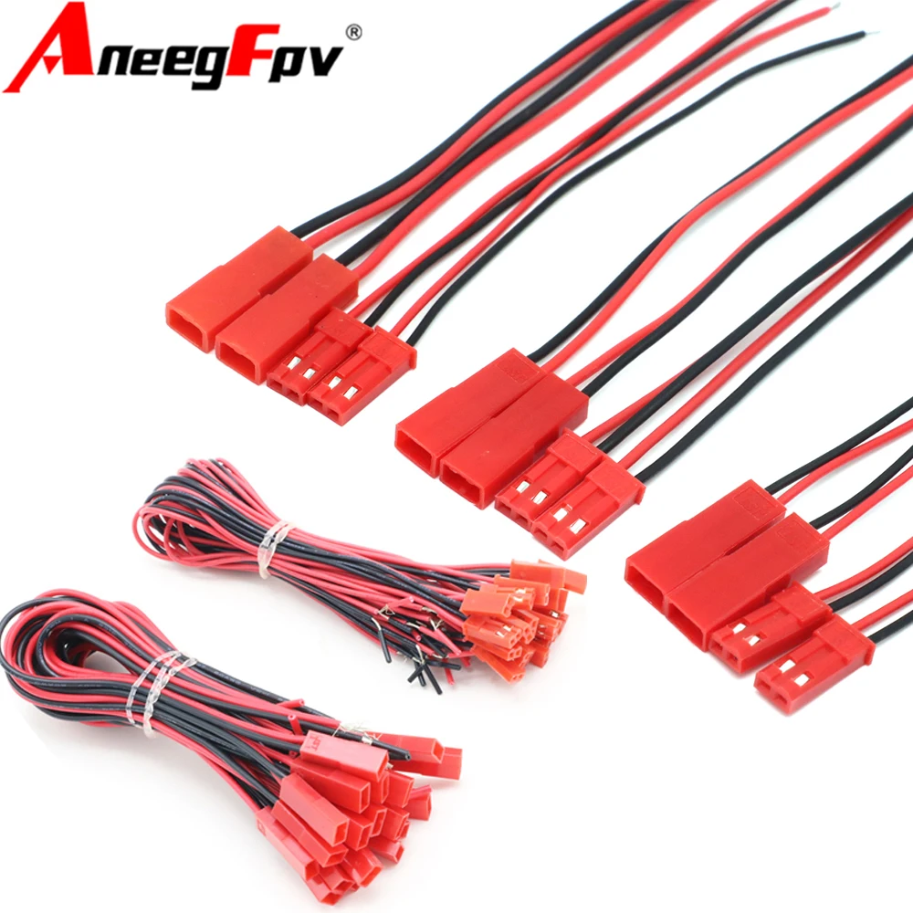 10CM/15CM/20CM For RC Lipo Battery Car Boat Drone Airplane female/male socket plug connection wire LED male and female plug