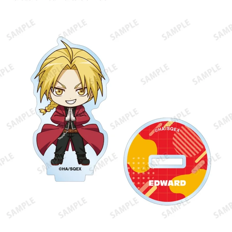 Anime Fullmetal Alchemist Figure Edward Elric Alphonse Acrylic Stands Model Winry Rockbell Hohenheim Standing Sign Keychain
