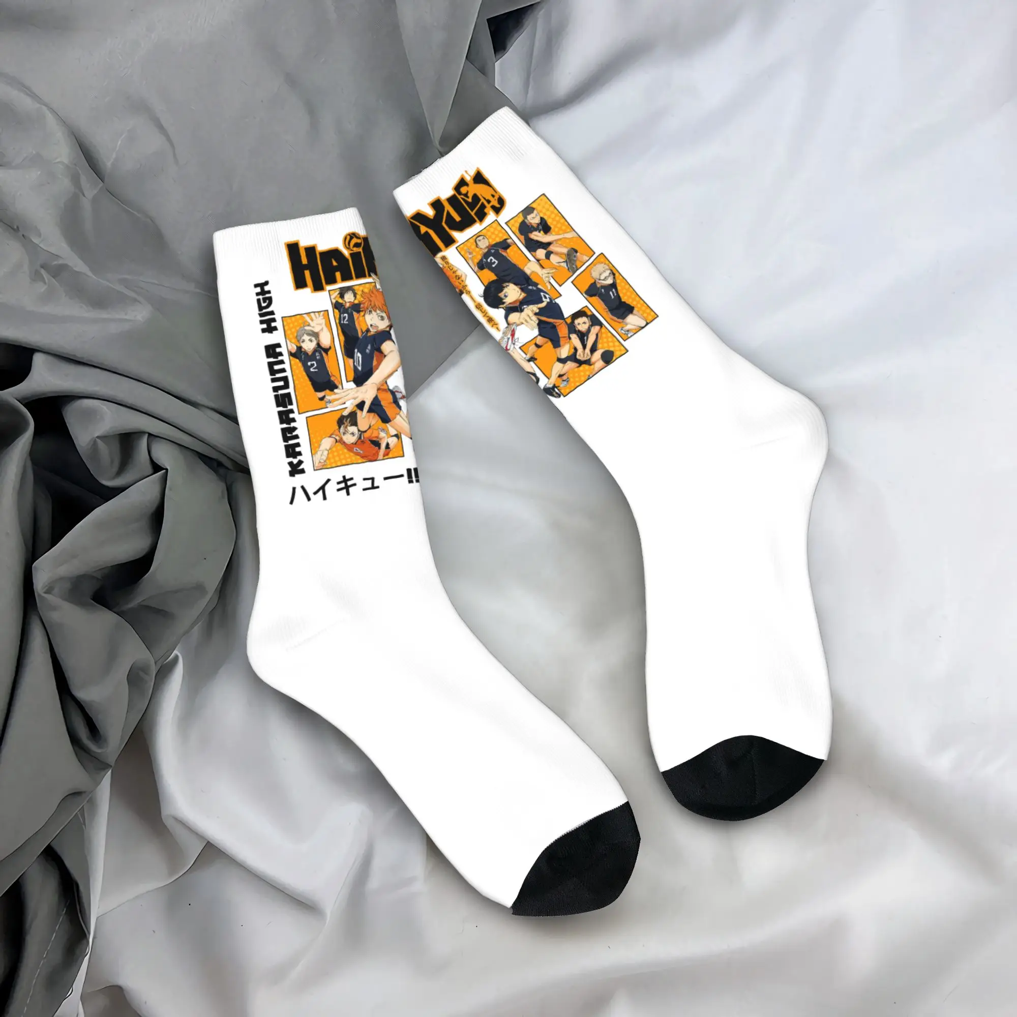 

Носки унисекс с принтом Haikyu Yu Nishinoya для мужчин и женщин, милые аниме-носки для весны, лета, осени и зимы