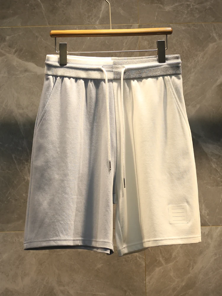 

High-End Pure Cotton College Casual Color Blo ort Pants Men Women Sports Five-Point Trendy orts Summer New Arrival