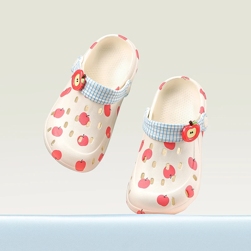 

Детские пляжные шлепанцы Cheerful Mari, детские шлепанцы в форме фруктов, универсальные шлепанцы для дома и улицы.