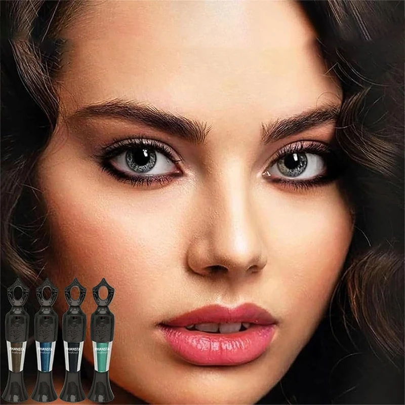 New 4 Colors Eyeliner Retro Metal Bottle Colorful Powder Long-lasting Powder Eyeliner Natural High Quality Eye Liner Pen