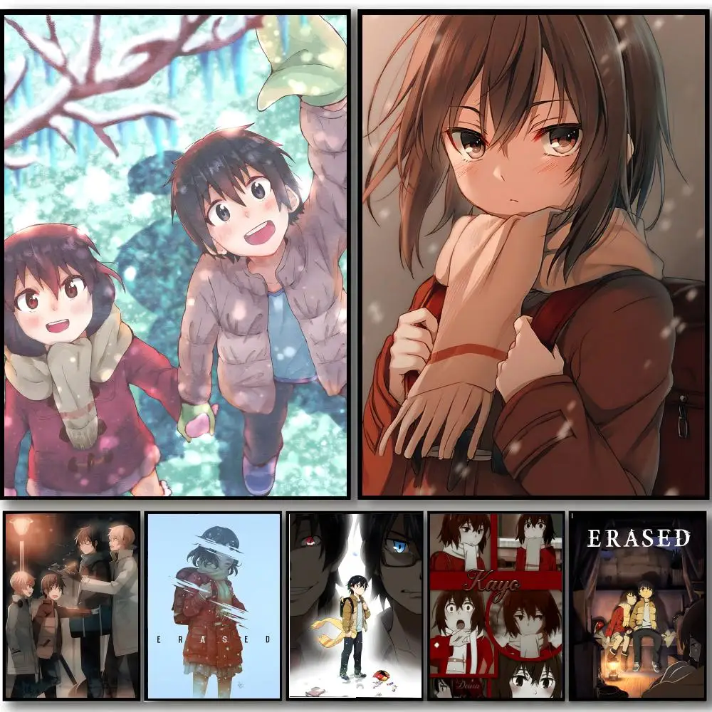 Anime E-Erased Poster Self-adhesive Art Waterproof Sticker Coffee House Dorm Room Wall Decor