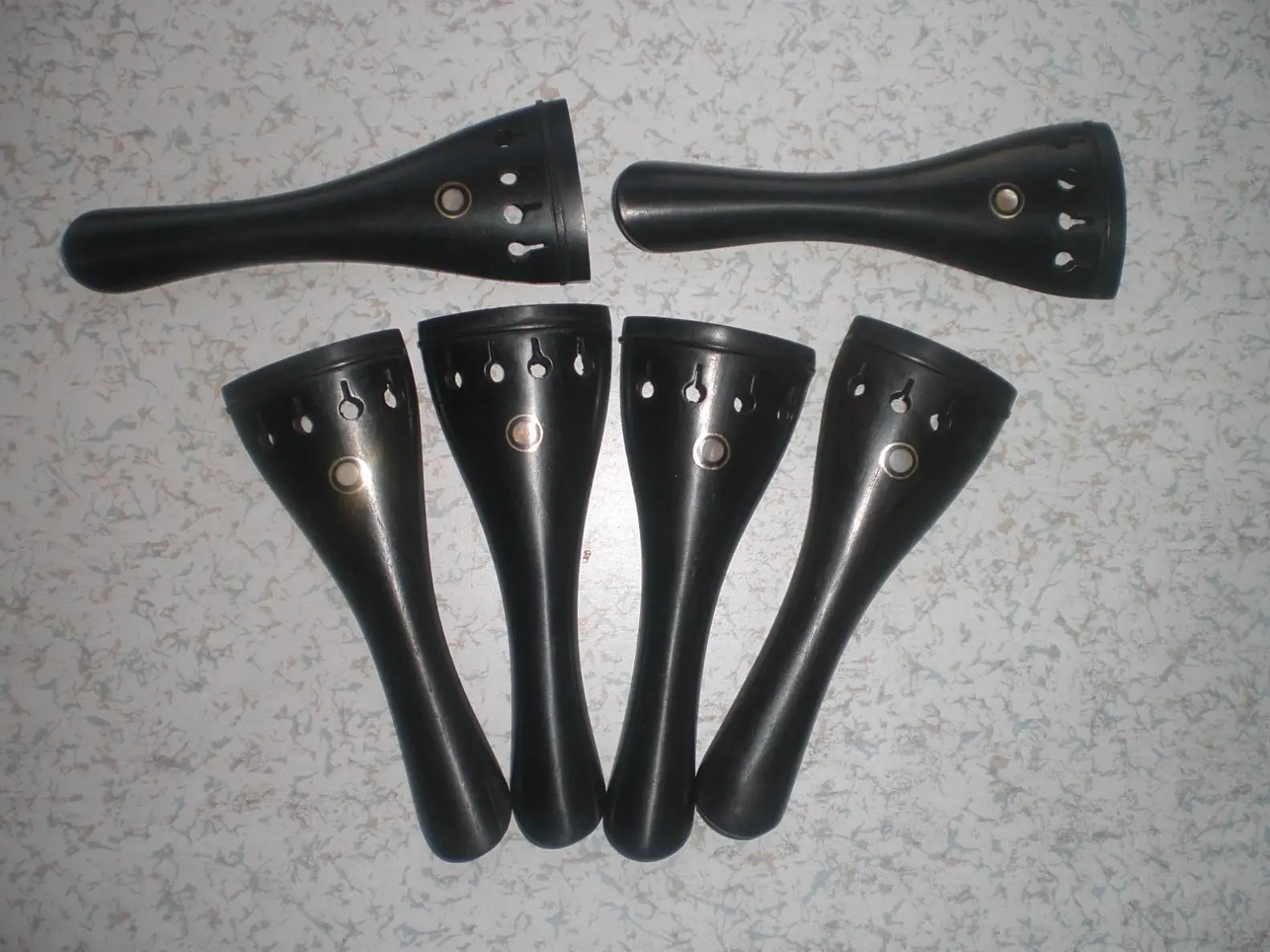 8 PCs Ebony Violin Tail Piece 4/4 Quality Violin Tailpiece Violin Parts