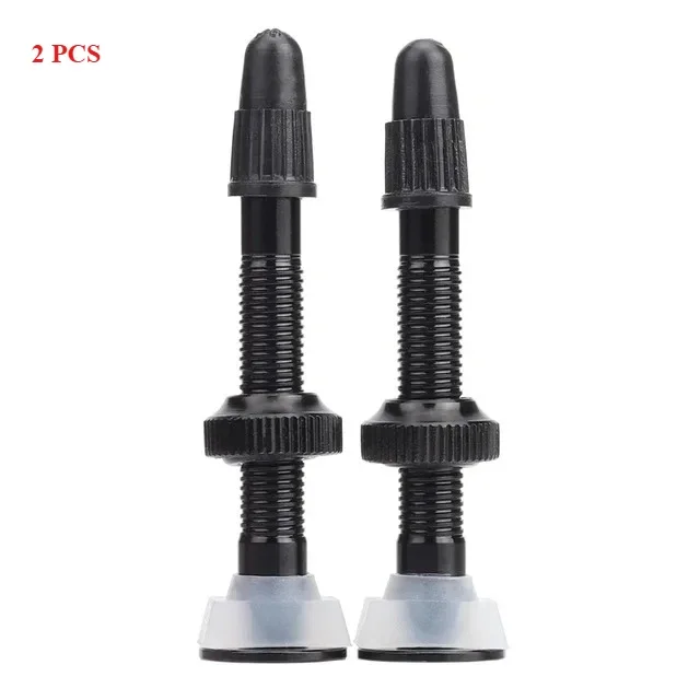 

1/2 Pcs 40mm Aluminum Alloy Tubeless Bike Valve For Road Mountain Bicycle Vacuum Tire Sealant Nozzle With Core Tool