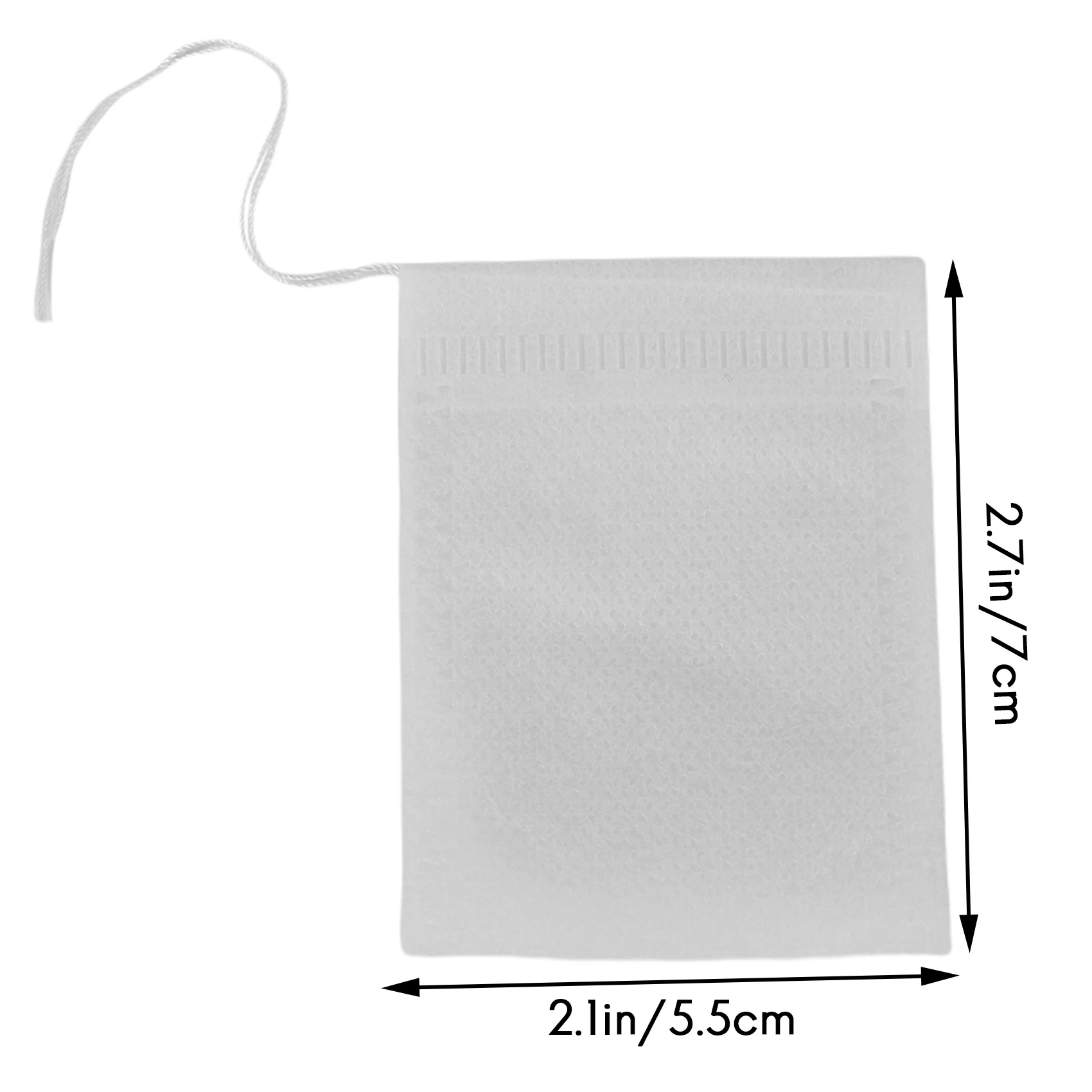 Sachets de thé en papier thermoscellé, sacs de rangement pour outils d'évaluation, ficelle, 500 pièces