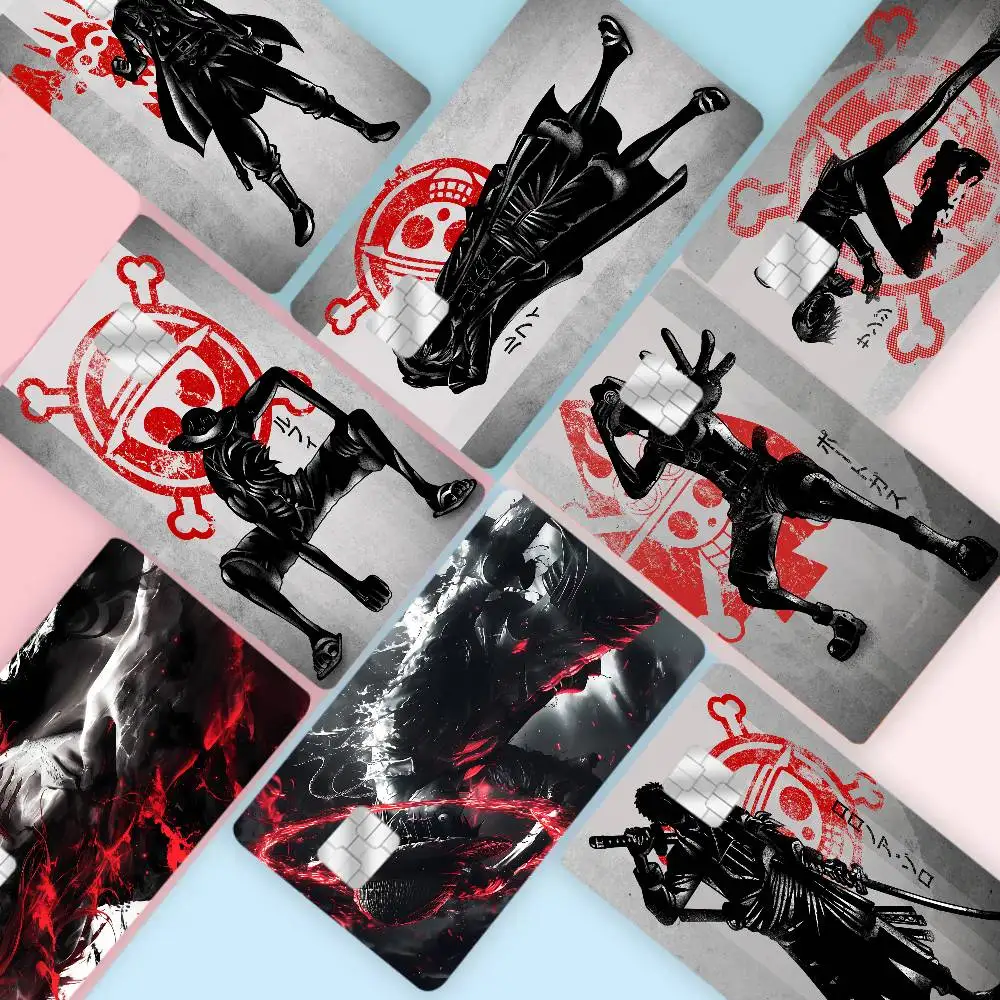 

Japanese O-One Anime P-Piece Game Film Cover Sticker Case For Small Chip Credit Debit Card Front Side