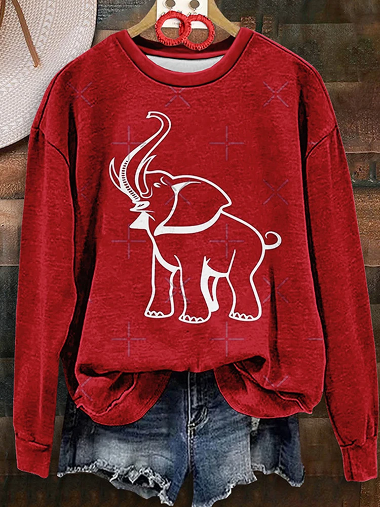 Vintage Print Sweatshirt