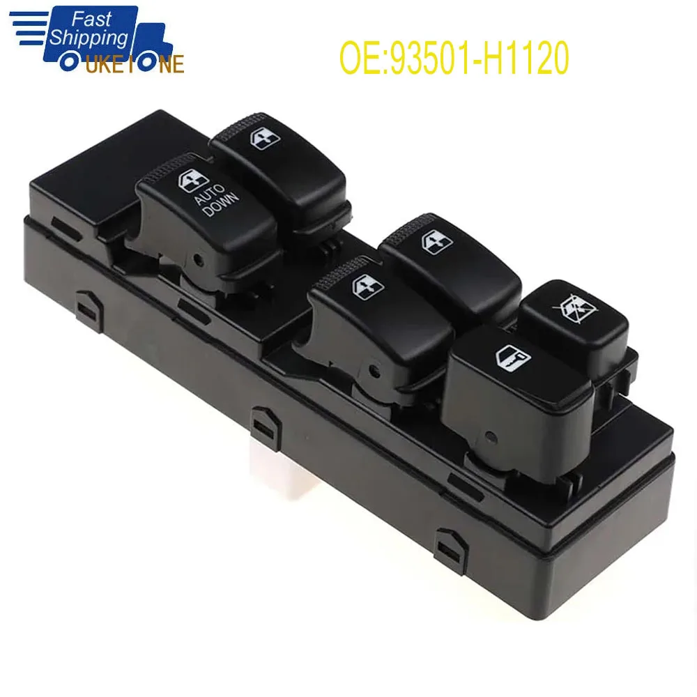 93501H1120 Front Left Electric Master Power Window Switch Lifter Button Parts For Hyundai Terracan 2001 2002 2003 2004 2005 2006