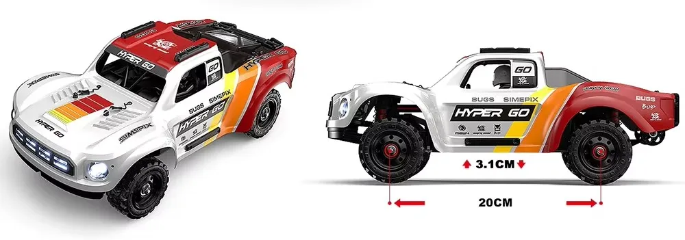 90KM/H Brushless oil Pressure Shock Absorber 4WD Desert Truck Car 1:14 High-Speed Off-Road RC Drift Racing Remote Control Car