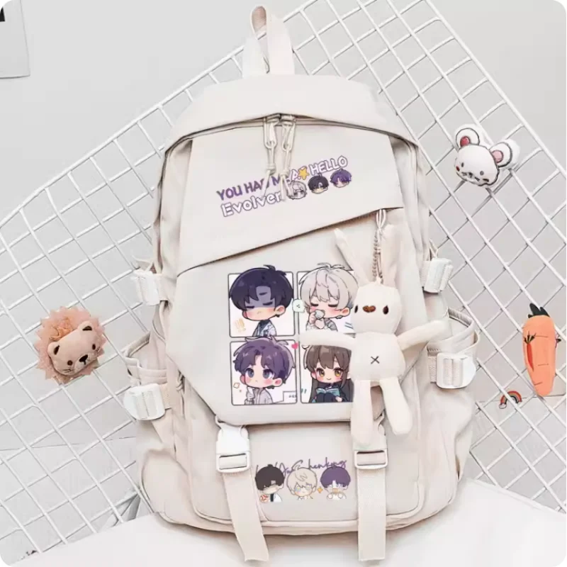 Mochila escolar de Anime Love and deepspace Zayne, bolso de hombro de alta capacidad, viaje de Cosplay, regalo para estudiantes y adolescentes, B872