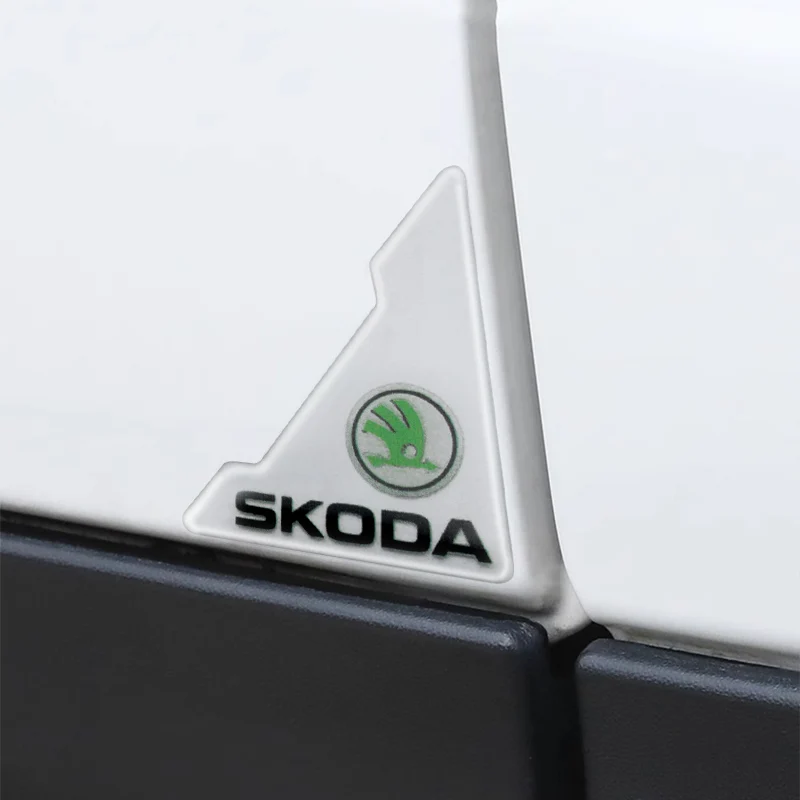 Pegatina protectora de silicona transparente para esquina de puerta de coche General, para Skoda Rapid Fabia 1 2 Karop Kamiq Superb Octavia A7 Kodiaq