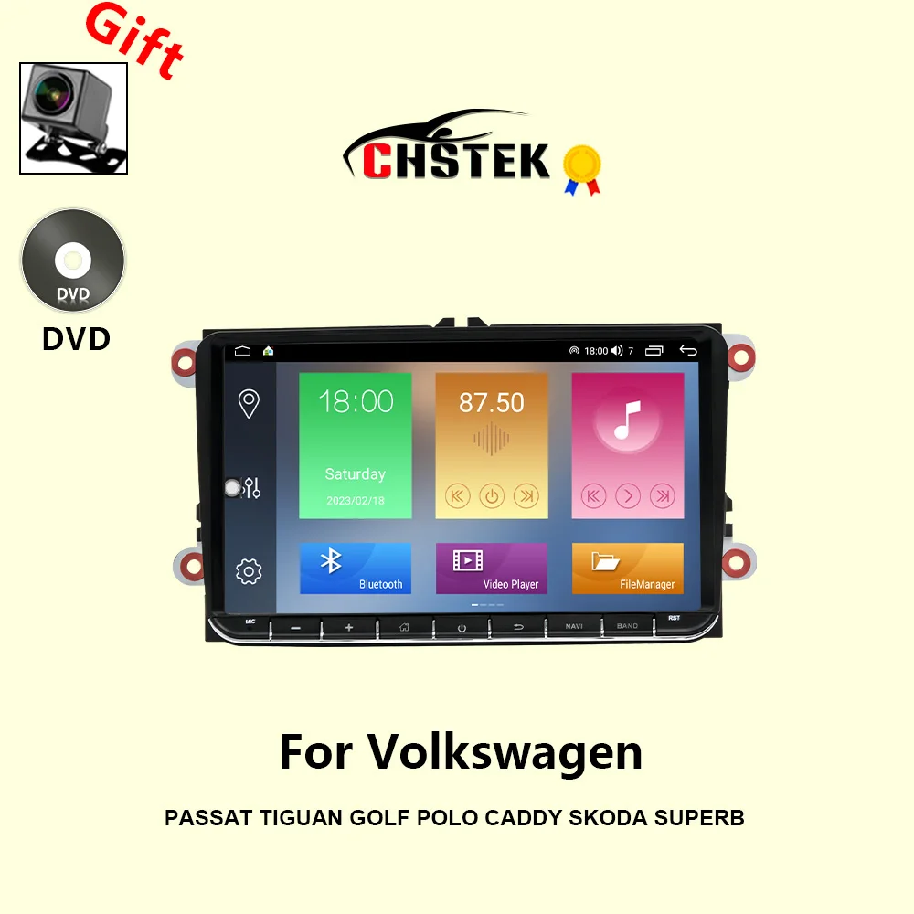 

Автомобильный радиоприемник CHSTEK Carplay Android Auto для VW Volkswagen Golf 4 Bora MK5 MK6 Plus Jetta V Passat B5 Bluetooth-навигация WIFI RDS