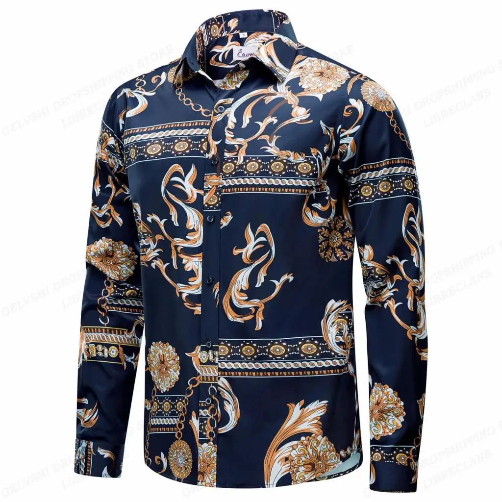 Camisa de manga larga para hombre, camisa informal que combina con todo, Top de manga larga con solapa de un solo pecho, ropa de calle, nueva moda