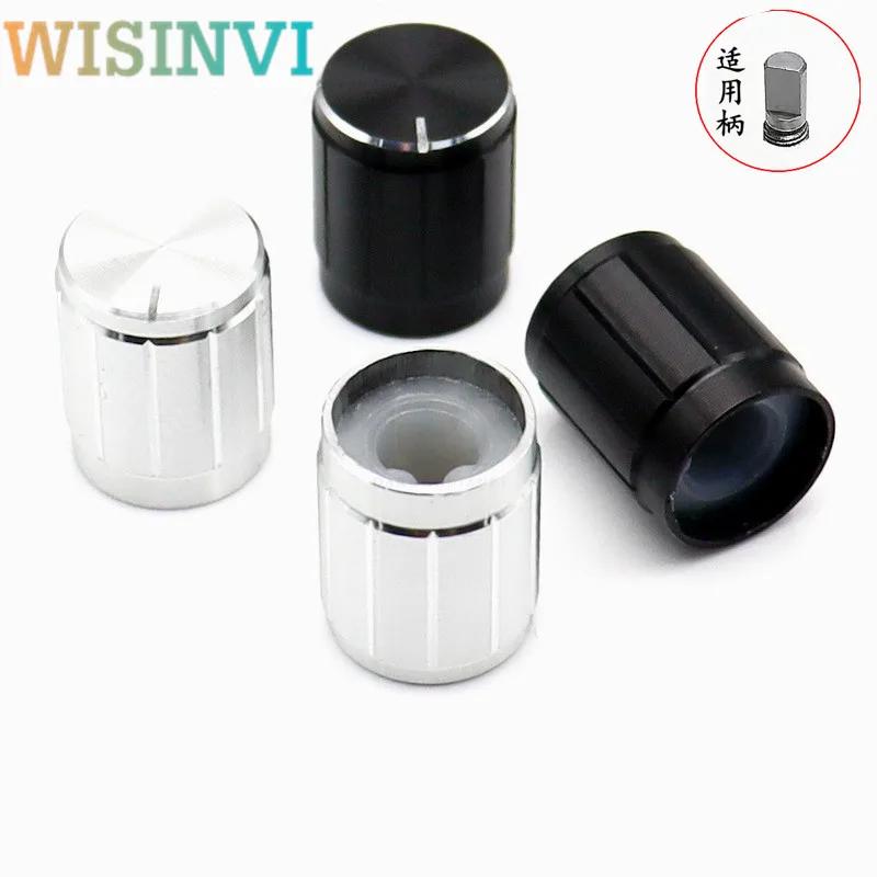 

5pcs 13×16.5 aluminum alloy knob cap D handle Potentiometer rotary cap Power amplifier volume knob cap Electronic instrument cap