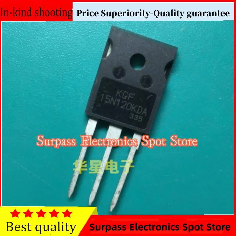 

10PCS-100PCS KGT15N120KDA KGF15N120KDA 15N120NDA TO-247 Price Superiority-Quality guarantee