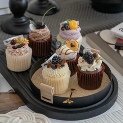 Simulation Fruit Cakes Fake Cake Cupcake Model Cup Window Display Photography Props Dessert Shop Ornaments Home Decor