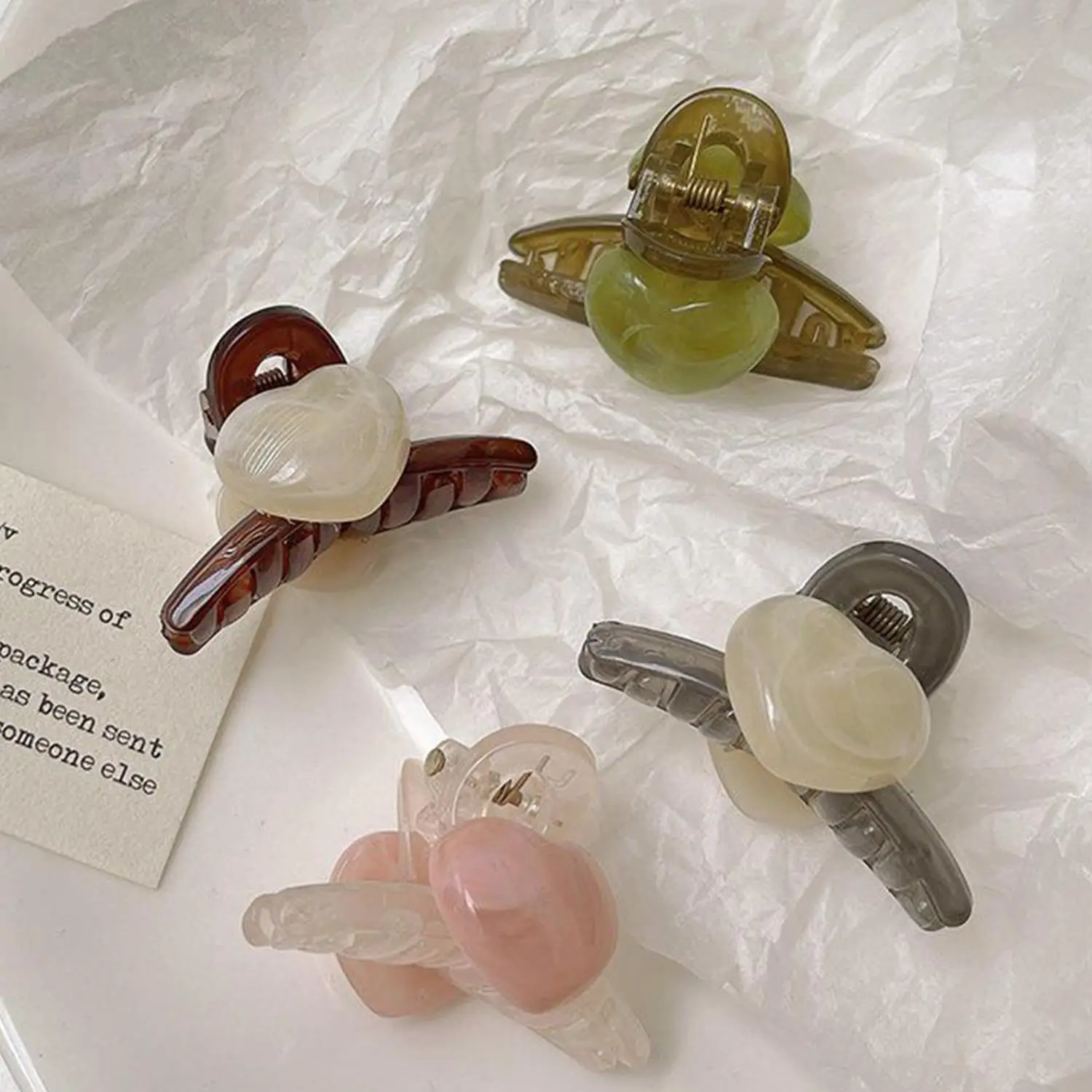 

Heart Cross Hair Claw Makeup Bath Hair Clips For Women Sweet Cute Shark Clip Small Ponytail Clip Hairpins Hair Accessories