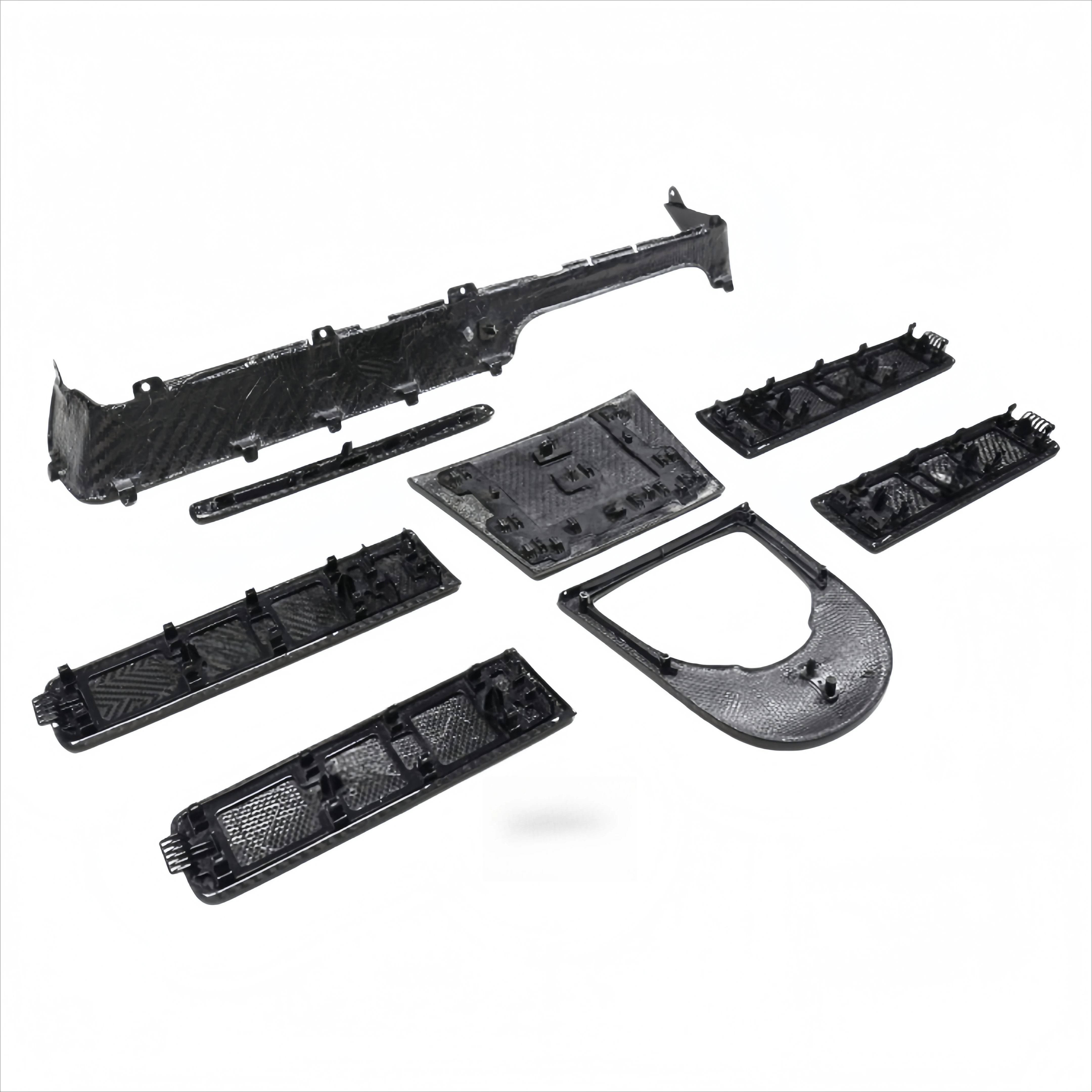 For Benz Mercedes G Class G63 W464 G550 G530 G65 G500 G350D 2019-2024 Replace Dry Real Carbon Fiber Interior Console Trim Set