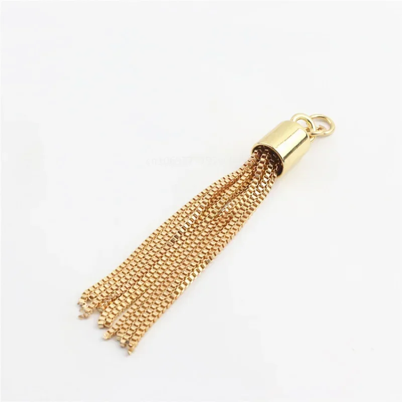 Fashion Metal Decoration Buckle Tassel Pendant Keychain for Handbag Bag Purse Hardware Accessories DIY Crafts Decor Tassel