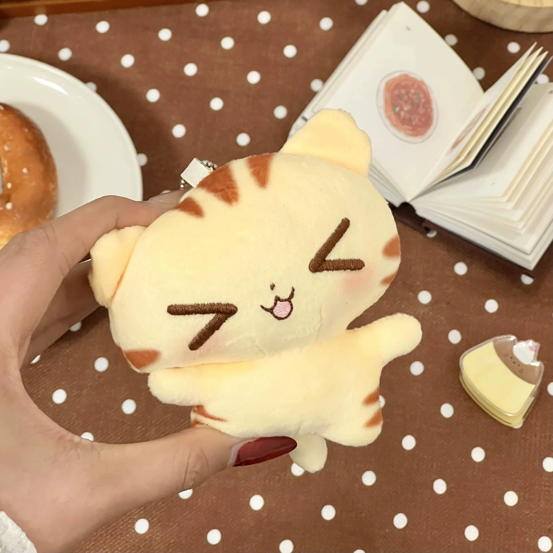 Mini Kitchen Baking - Cute Plush Caramel Kitten Doll Pendant