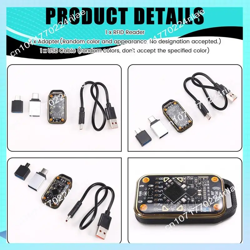 A17Z Upgrade Chameleon Ultra Smart Card Emulator+2XT5577 Keychain RFID Smart Chip Reader 125K 13.56M Card NFC Duplicator