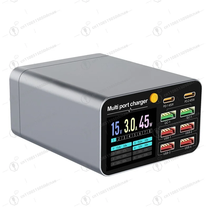 Multi Device Charging Station Multi Interface Power Adapter For Notebook Tablet Smartphone Desktop Placement Use