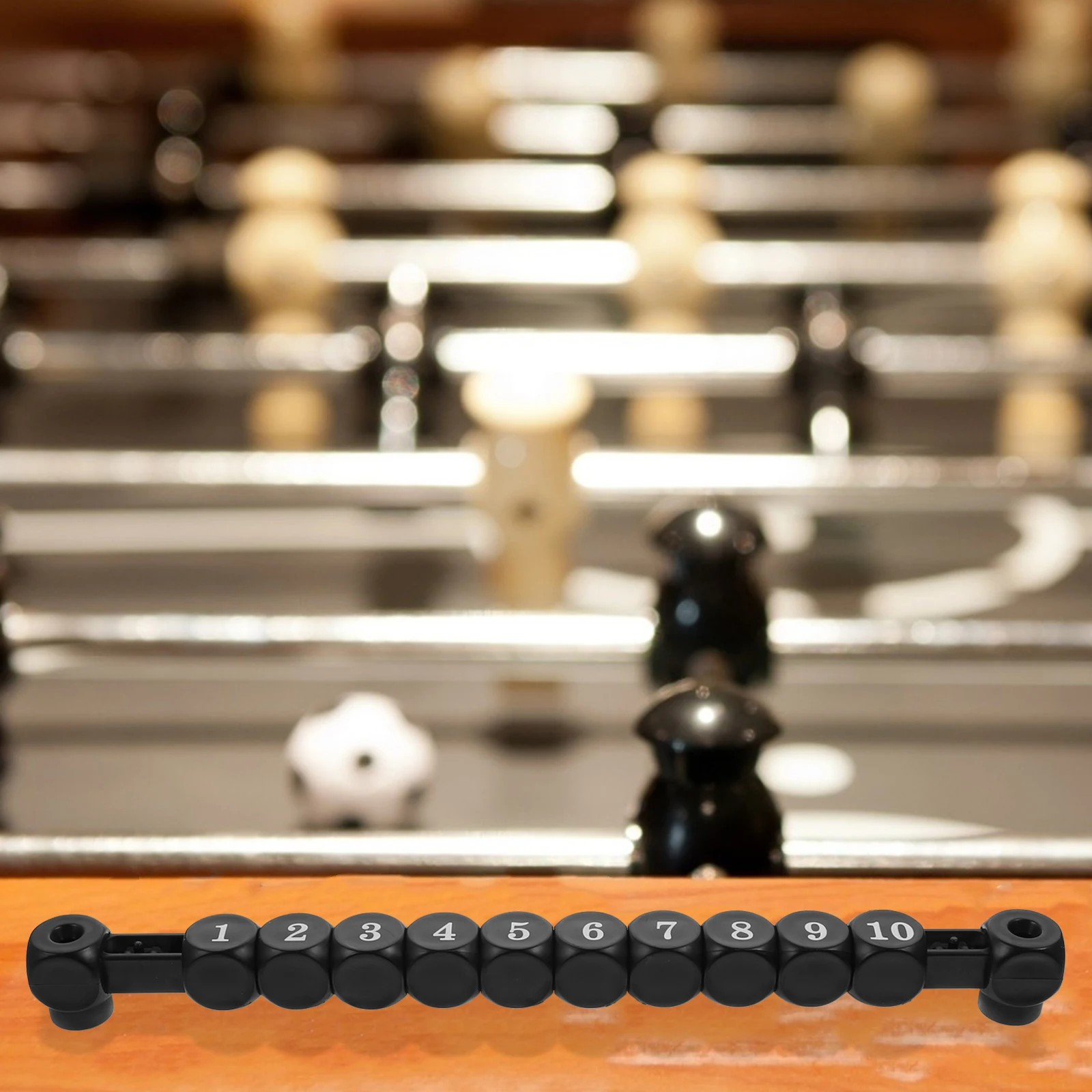 

2Pcs Plastic Scoring Counters Heavy Duty Soccer Table Score Keepers Easy Install Replacement for Worn Units Black