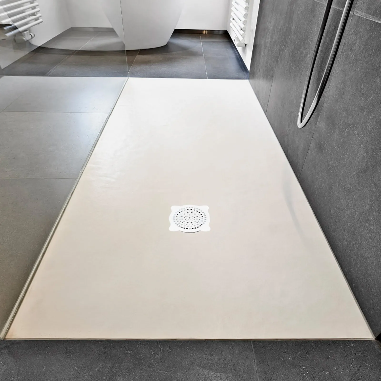 

50Pcs Premium Floor Drain Stickers Hair Filter Sticker Anti-Blocking Bathroom Drain Hole Sticker Self-Adhesive Fine Mesh Fast