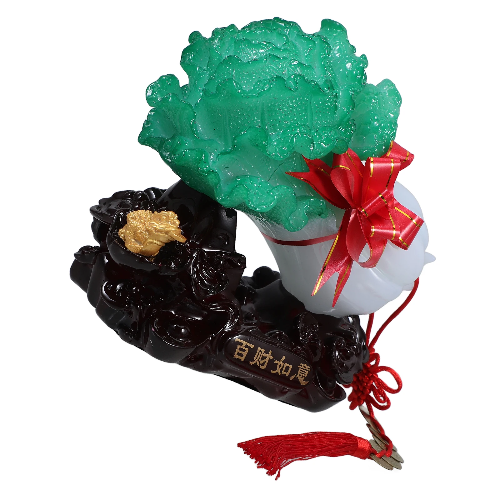 

Natural Resin Cabbage Figurine Decorative Vegetable Office Vegetable Decor Desk nament Stylish Home Decor