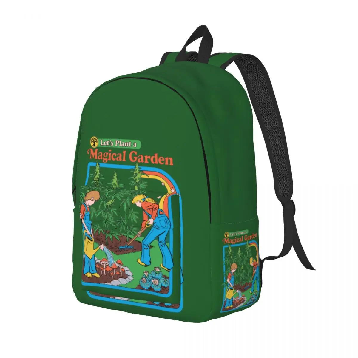 Arbor Day Magical Garden Tree Planting Backpack for Adult Teenage Student Daypack Occult Nostalgia Laptop Computer Canvas Bags