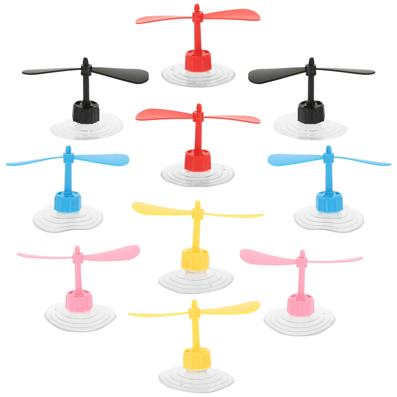 10 Pcs Dragonfly Decor Suction Cup Lovely Motorcycle Sucker Windmill Child