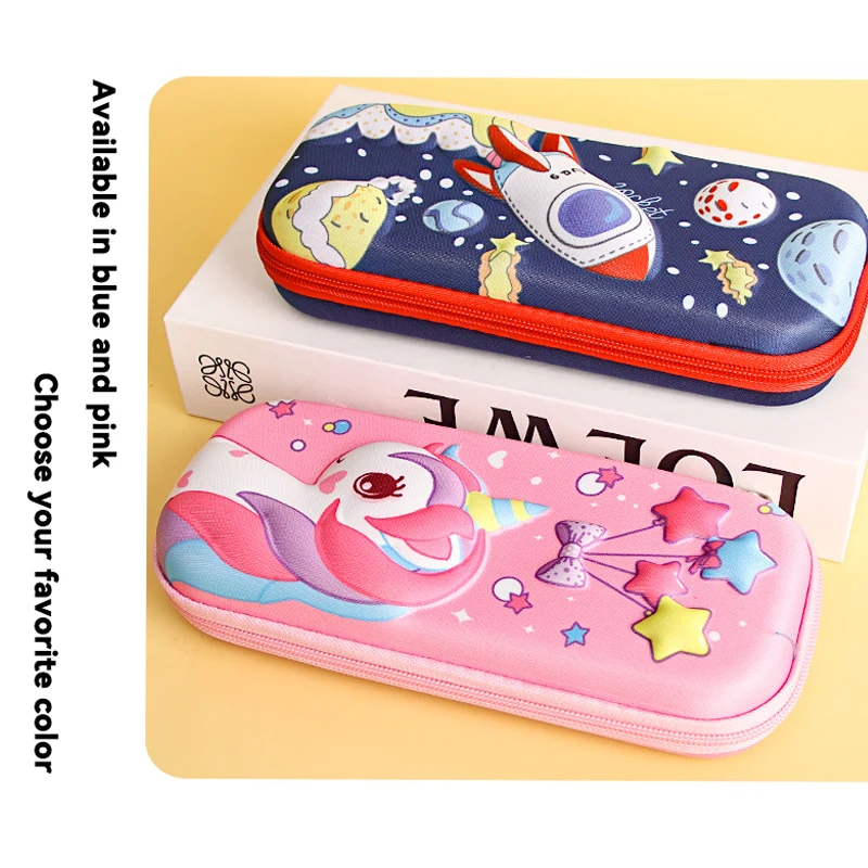 3D Cartoon Kawaii Pencil Cases EVA Pencil Bags Large Capacity Multifunctional School Stationery Cute Pencil Boxes for Students