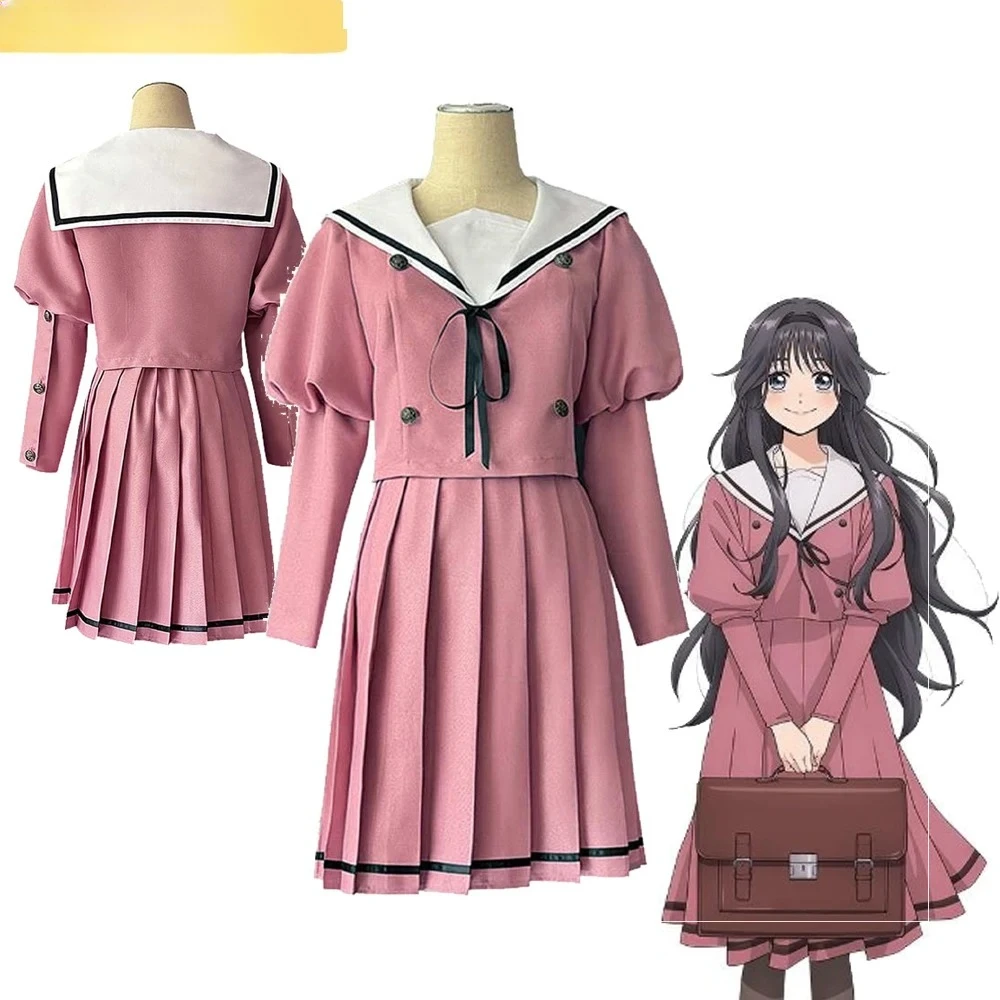 

Kaori Kuriguri Disguise Uniform Cosplay Clothing Bag Wigs Costume Top Skirt Halloween Roleplay Party Outfits Fantasia Women Suit