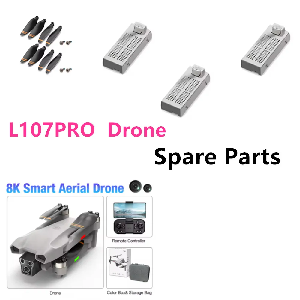 L107 Pro Drone Parts 3.7V 2000mAh /Propeller Blade / Use For L107 Pro Drone Battery  L107 Pro Drones Original Parts