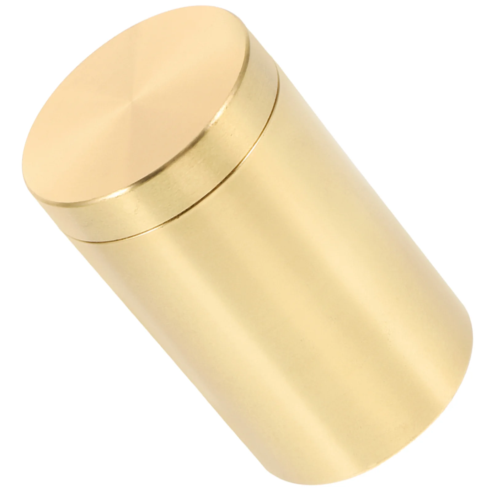 Brass Tea Storage Jar Airtight Container for Coffee Beans Oatmeal Sealed Canister Simple Design Exquisite Practical Home Use