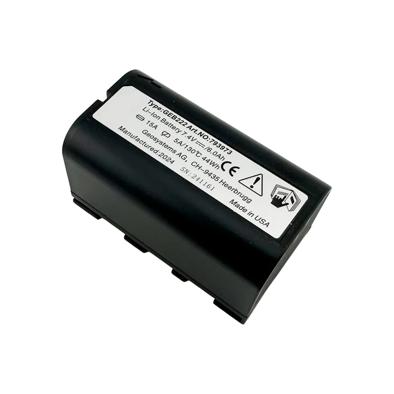 GEB222 Battery 7.4V 6000mAh For Leica Total Station GPS System TS02/06/09/12/16 ATX1200 1230 Surveying Instrument lithium