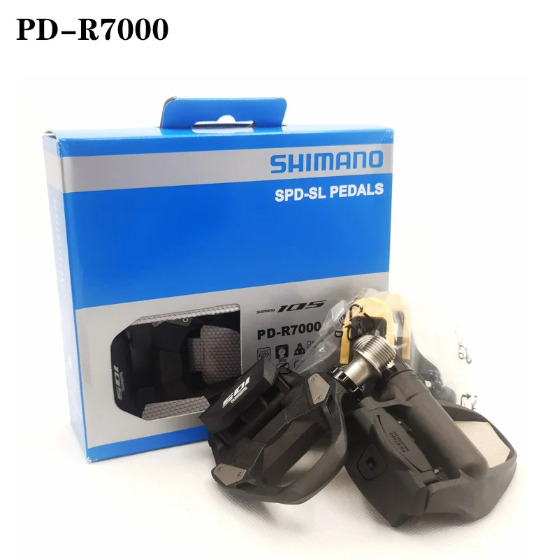 105 PD R7000 Road Bike Pedals Carbon Self-Locking Pedals With SH11 Cleats SPD-SL Racing Mountain Bike Part Pedals