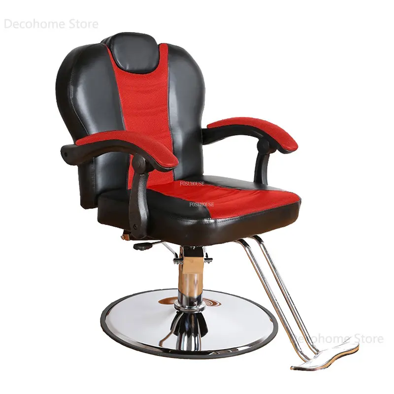 

Beauty Salon Adjustable Backrest Barber Chairs European Hairdressing Chairs Salon Furniture Modern Liftable Swivel Barber Chair