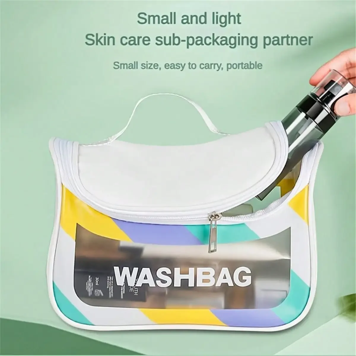 1pc Refillable Spray Bottle, Ultra-Fine Mist Continuous Water Sprayer, Portable Travel Liquid Container, Easy To Clean